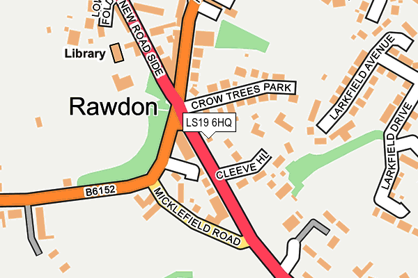 LS19 6HQ map - OS OpenMap – Local (Ordnance Survey)