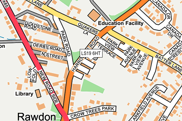 LS19 6HT map - OS OpenMap – Local (Ordnance Survey)