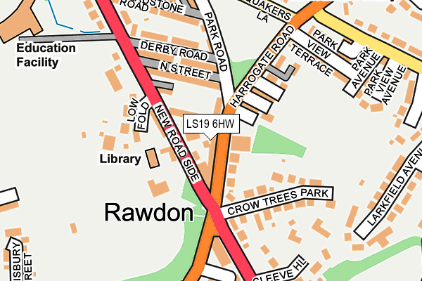 Map of WELL HOUSE RAWDON LTD at local scale