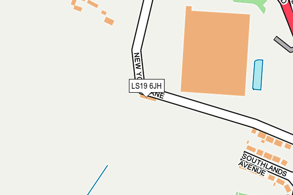 LS19 6JH map - OS OpenMap – Local (Ordnance Survey)