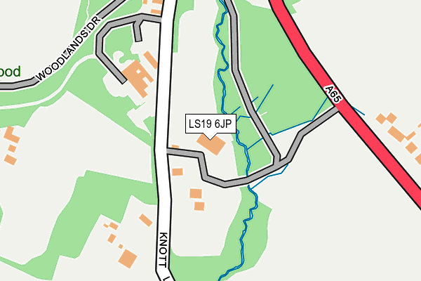 LS19 6JP map - OS OpenMap – Local (Ordnance Survey)