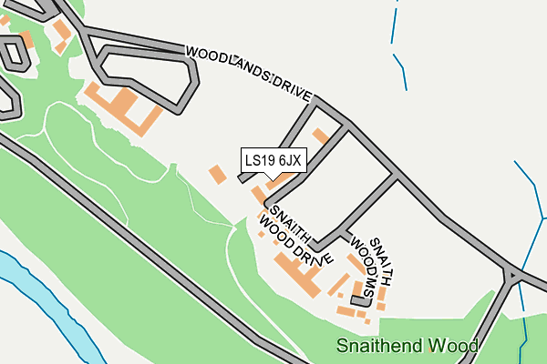 LS19 6JX map - OS OpenMap – Local (Ordnance Survey)