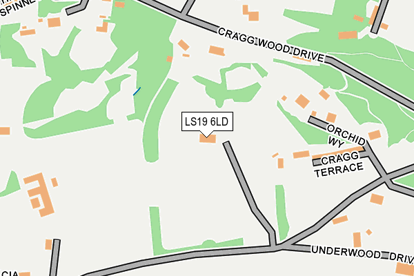 LS19 6LD map - OS OpenMap – Local (Ordnance Survey)