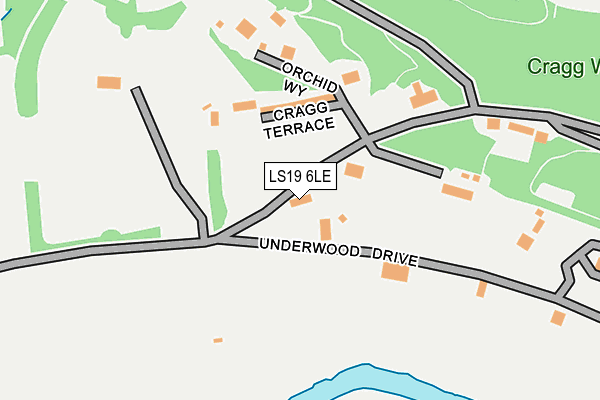 LS19 6LE map - OS OpenMap – Local (Ordnance Survey)