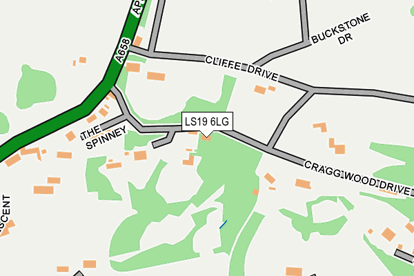 LS19 6LG map - OS OpenMap – Local (Ordnance Survey)