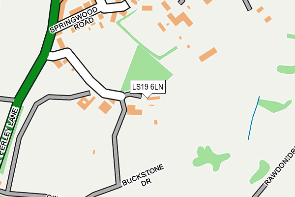 LS19 6LN map - OS OpenMap – Local (Ordnance Survey)
