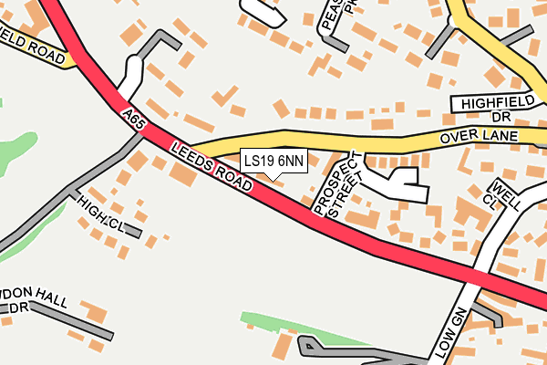 LS19 6NN map - OS OpenMap – Local (Ordnance Survey)