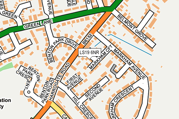 LS19 6NR map - OS OpenMap – Local (Ordnance Survey)