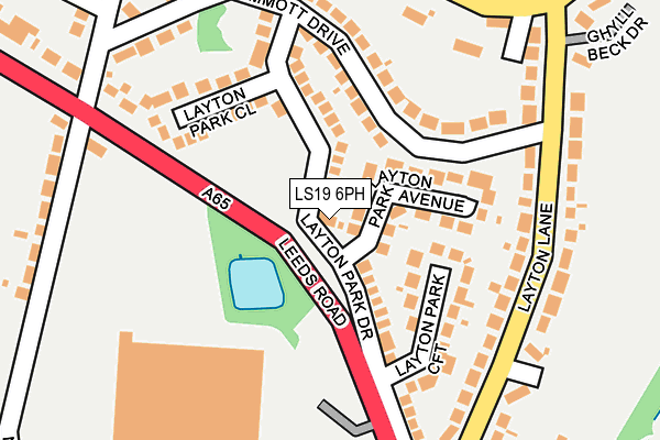LS19 6PH map - OS OpenMap – Local (Ordnance Survey)