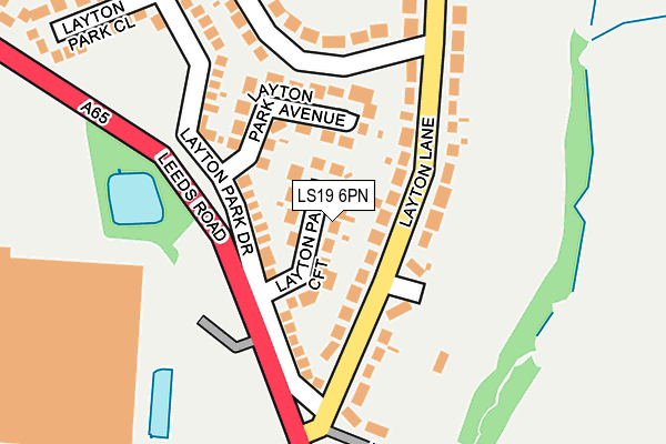 LS19 6PN map - OS OpenMap – Local (Ordnance Survey)