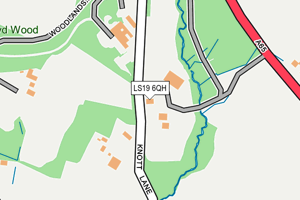 LS19 6QH map - OS OpenMap – Local (Ordnance Survey)