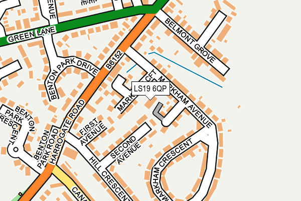 LS19 6QP map - OS OpenMap – Local (Ordnance Survey)