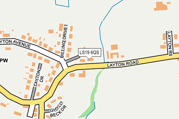 LS19 6QS map - OS OpenMap – Local (Ordnance Survey)