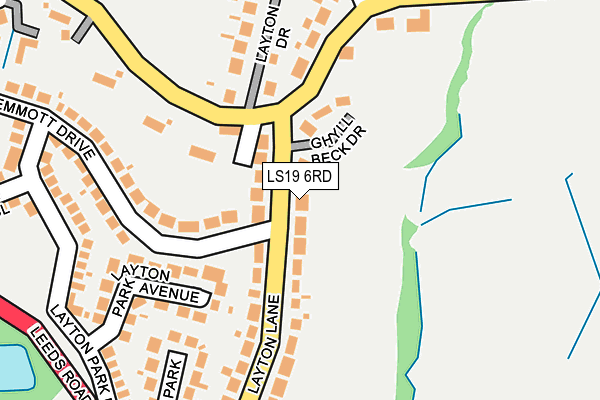 LS19 6RD map - OS OpenMap – Local (Ordnance Survey)