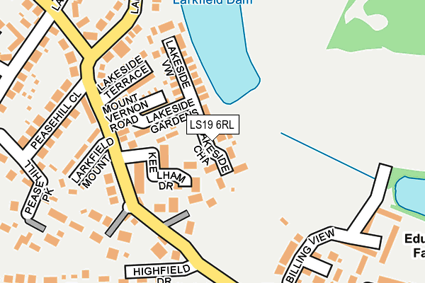 LS19 6RL map - OS OpenMap – Local (Ordnance Survey)