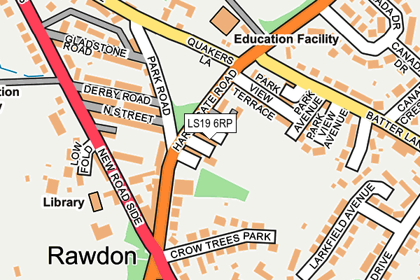 LS19 6RP map - OS OpenMap – Local (Ordnance Survey)