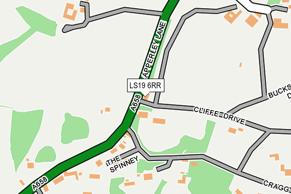 LS19 6RR map - OS OpenMap – Local (Ordnance Survey)