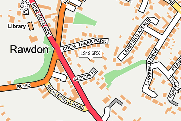 LS19 6RX map - OS OpenMap – Local (Ordnance Survey)