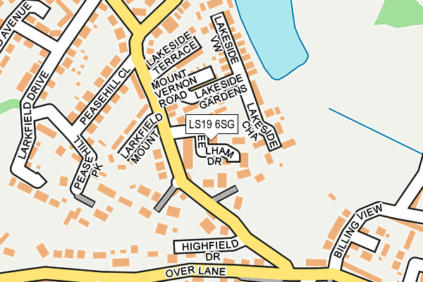 LS19 6SG map - OS OpenMap – Local (Ordnance Survey)