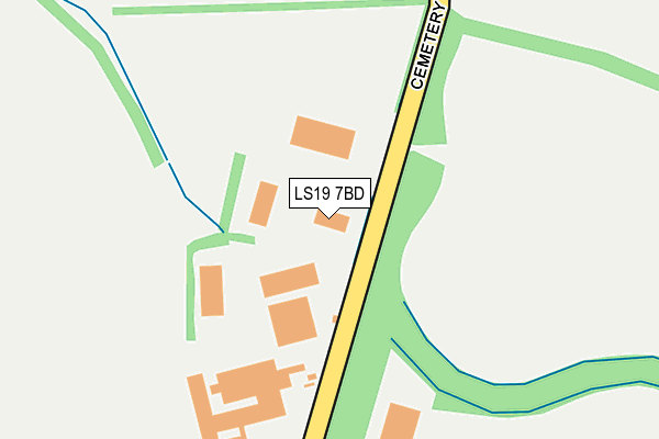 LS19 7BD map - OS OpenMap – Local (Ordnance Survey)