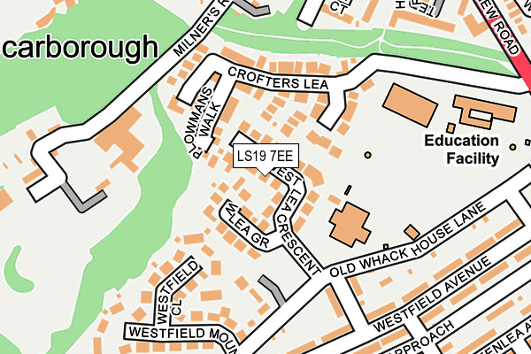 LS19 7EE map - OS OpenMap – Local (Ordnance Survey)