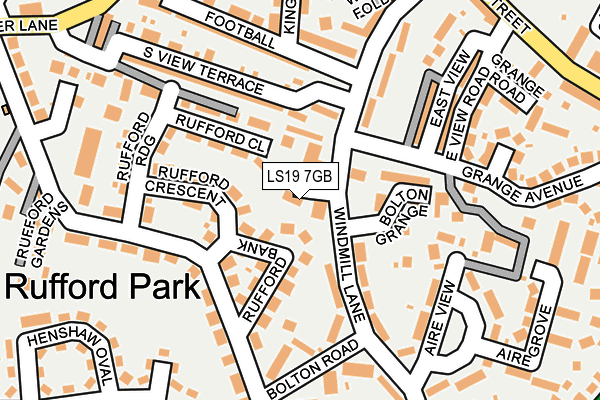 LS19 7GB map - OS OpenMap – Local (Ordnance Survey)