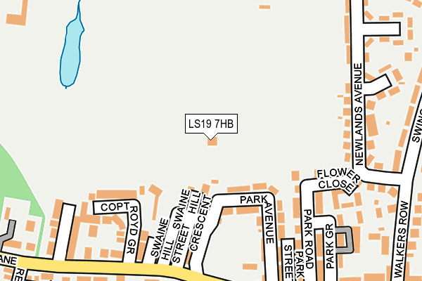 LS19 7HB map - OS OpenMap – Local (Ordnance Survey)