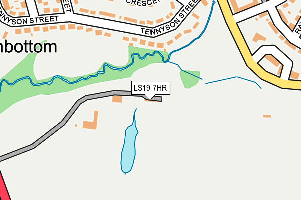 LS19 7HR map - OS OpenMap – Local (Ordnance Survey)
