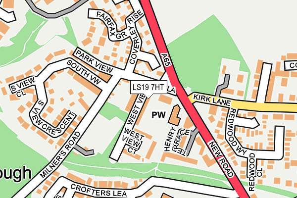 LS19 7HT map - OS OpenMap – Local (Ordnance Survey)