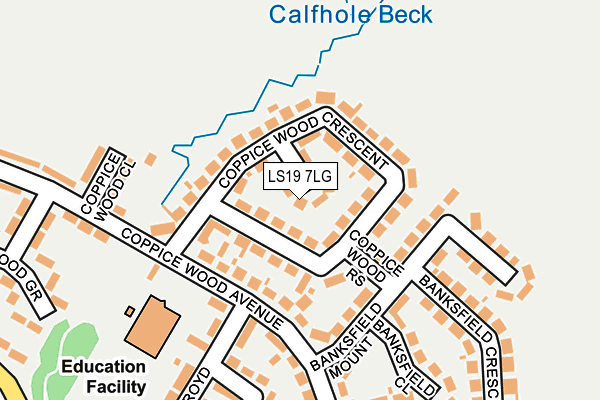 LS19 7LG map - OS OpenMap – Local (Ordnance Survey)