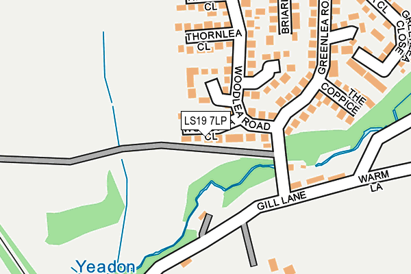 LS19 7LP map - OS OpenMap – Local (Ordnance Survey)