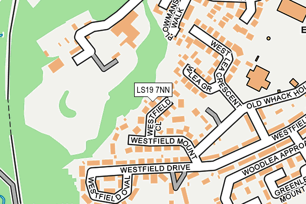 LS19 7NN map - OS OpenMap – Local (Ordnance Survey)