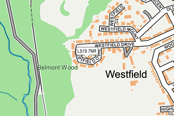 LS19 7NR map - OS OpenMap – Local (Ordnance Survey)