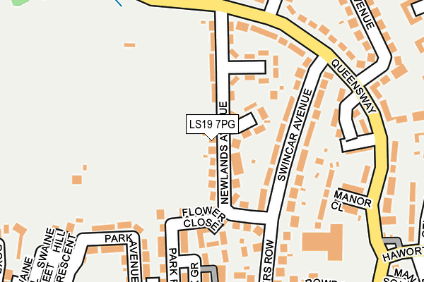 LS19 7PG map - OS OpenMap – Local (Ordnance Survey)