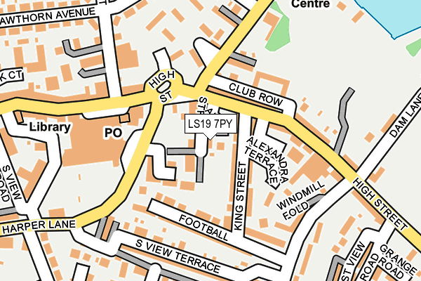 LS19 7PY map - OS OpenMap – Local (Ordnance Survey)