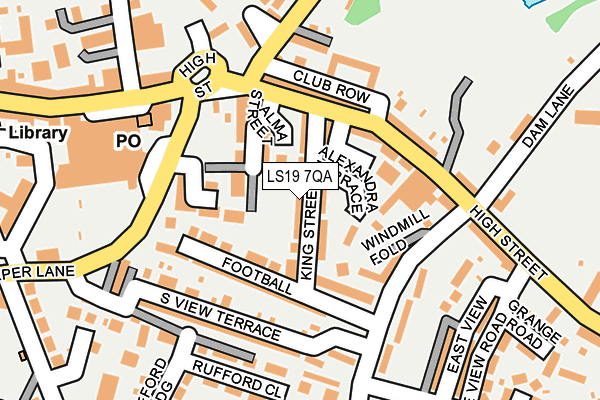 LS19 7QA map - OS OpenMap – Local (Ordnance Survey)