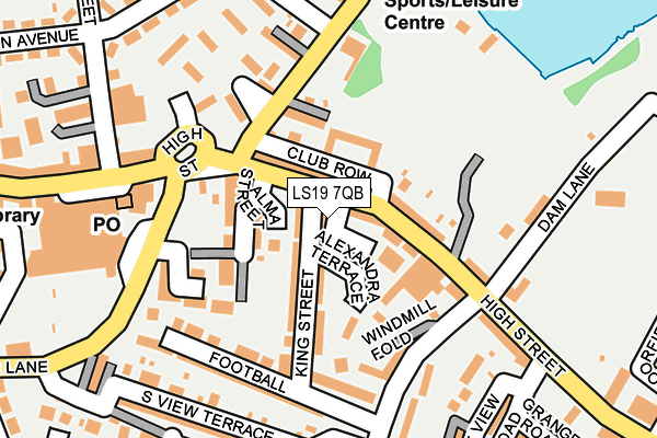 LS19 7QB map - OS OpenMap – Local (Ordnance Survey)