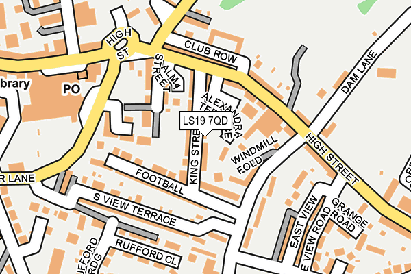 LS19 7QD map - OS OpenMap – Local (Ordnance Survey)