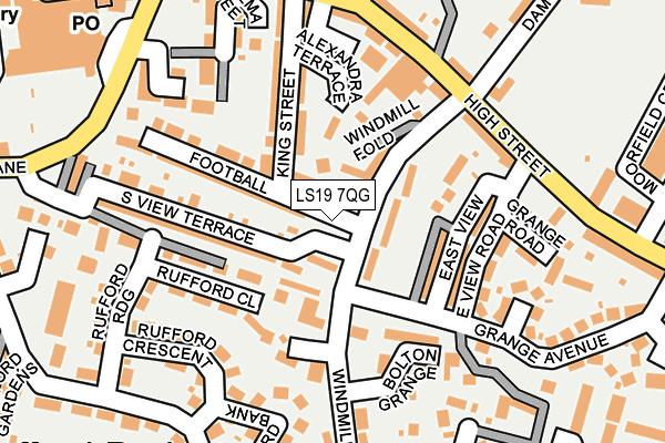 LS19 7QG map - OS OpenMap – Local (Ordnance Survey)