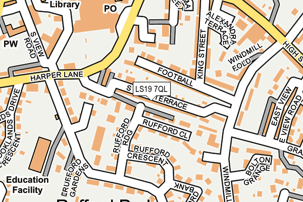 LS19 7QL map - OS OpenMap – Local (Ordnance Survey)