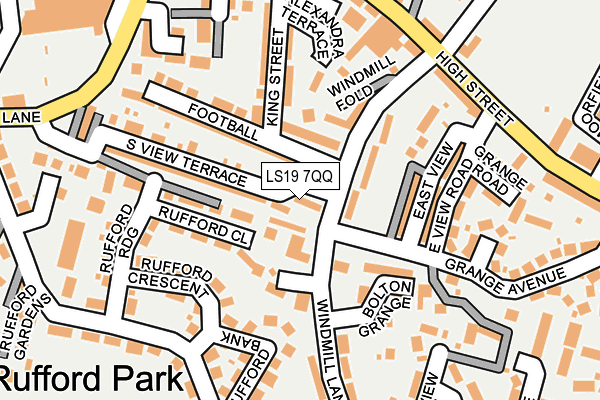 LS19 7QQ map - OS OpenMap – Local (Ordnance Survey)