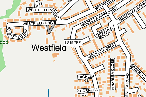 LS19 7RF map - OS OpenMap – Local (Ordnance Survey)