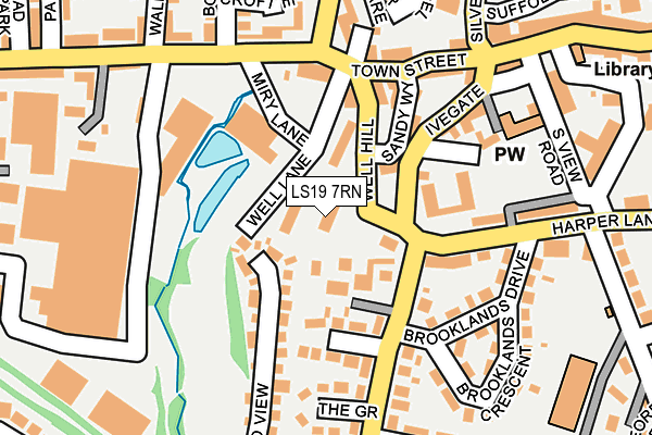 LS19 7RN map - OS OpenMap – Local (Ordnance Survey)