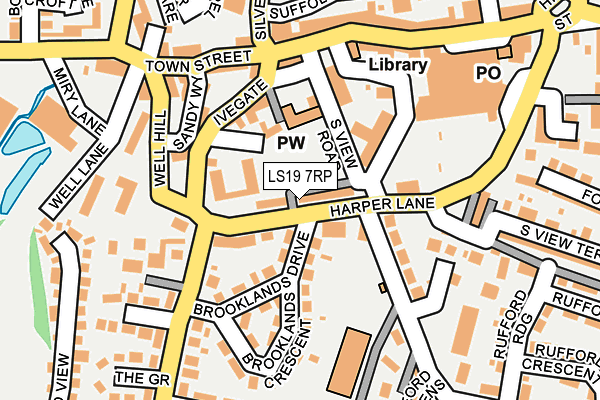 LS19 7RP map - OS OpenMap – Local (Ordnance Survey)