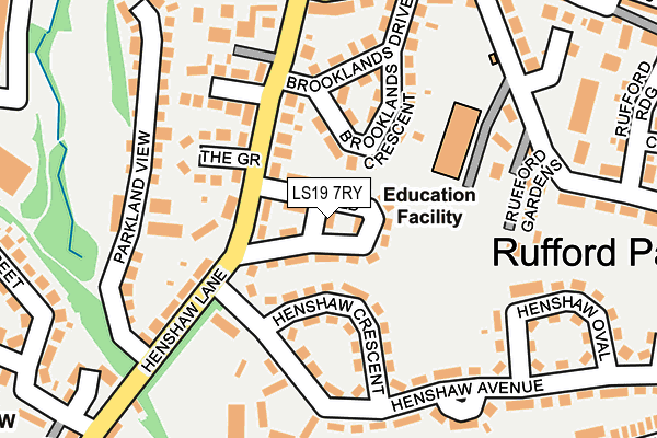 LS19 7RY map - OS OpenMap – Local (Ordnance Survey)