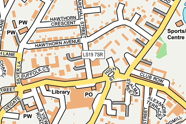 LS19 7SR map - OS OpenMap – Local (Ordnance Survey)