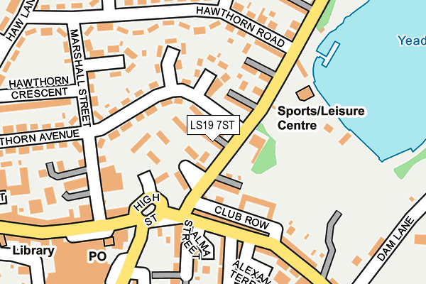 LS19 7ST map - OS OpenMap – Local (Ordnance Survey)