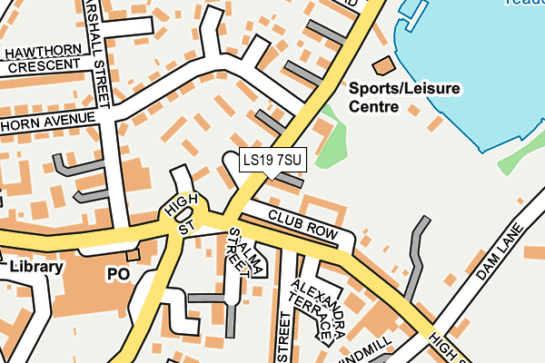 LS19 7SU map - OS OpenMap – Local (Ordnance Survey)