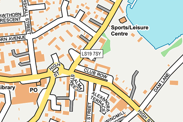 LS19 7SY map - OS OpenMap – Local (Ordnance Survey)