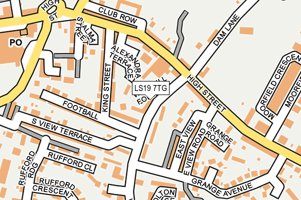 LS19 7TG map - OS OpenMap – Local (Ordnance Survey)